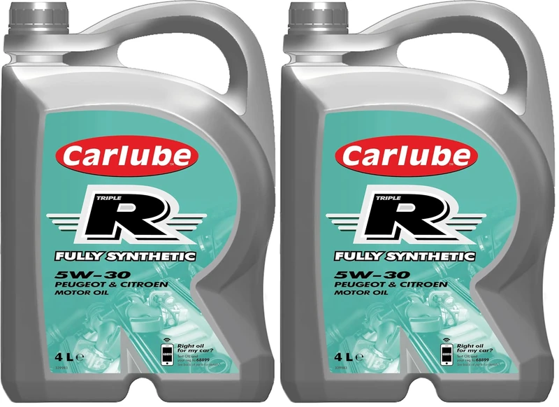 Carlube Triple R 5W-30 ACEA C2/C3, API SP Fully Synthetic Engine Oil 4L (Pack of 2)