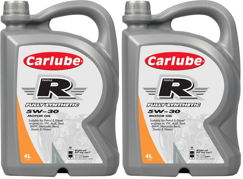 Carlube Triple R 5W-30 ACEA C3 VW Fully Synthetic Engine Oil 4L (Pack of 2)