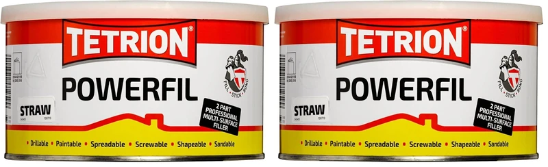 Tetrion Powerfil 2K Filler 1kg (Pack of 2) - Multi-Surface