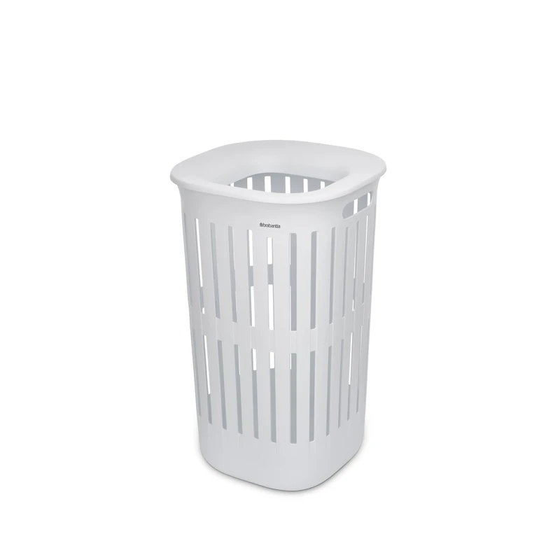 Brabantia Collect-It Laundry Basket 55L (White), Set of 2, Laundry Hamper for Kitchens and Utility Rooms, Storage Basket for Clothing, Towels and Bedding - Image 1