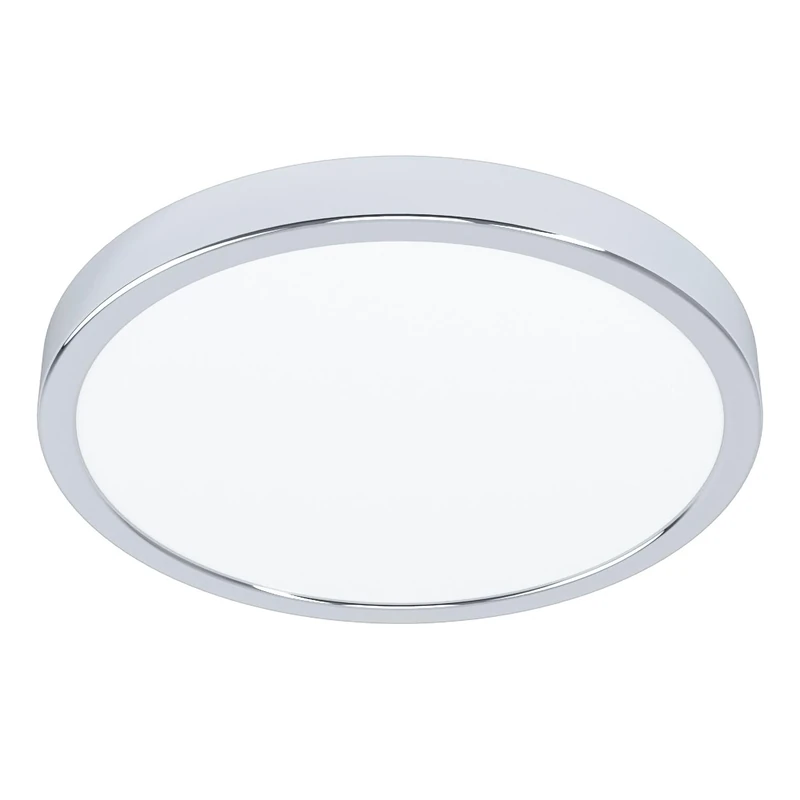 Eglo Connect.z Smart-Home LED Bathroom Ceiling Light Fueva 6-Z, Ø 27.8 cm, ZigBee, Matter, app & Voice Control Alexa, Warm to Cool White, RGB, dimmable lamp, Chrome, IP44