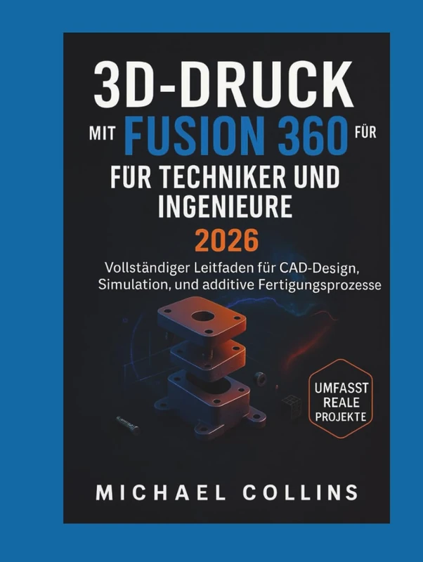 3D-DRUCK MIT FUSION 360 FÜR TECHNIKER UND INGENIEURE: Vollständiger Leitfaden für CAD-Design, Simulation und additive Fertigungsprozesse