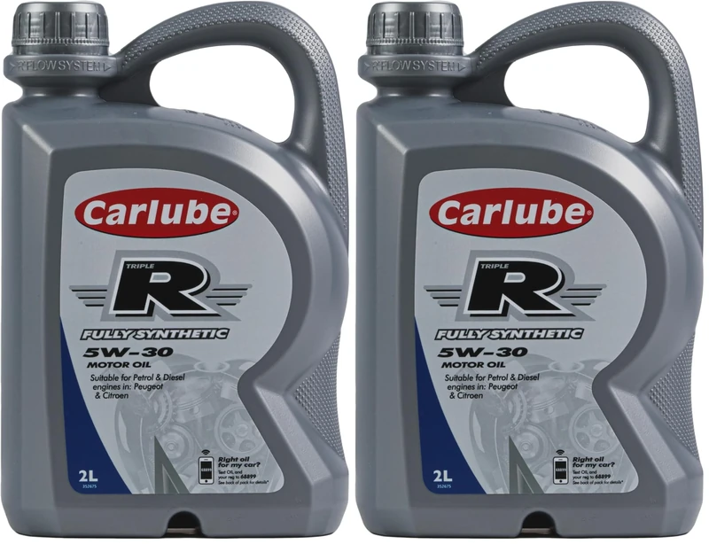 Carlube Triple R 5W-30 ACEA C2/C3, API SP Fully Synthetic Engine Oil 2L (Pack of 2)
