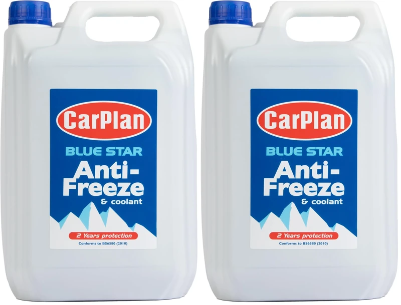 CarPlan Blue Star Antifreeze & Coolant Concentrate - 5L (Pack of 2)