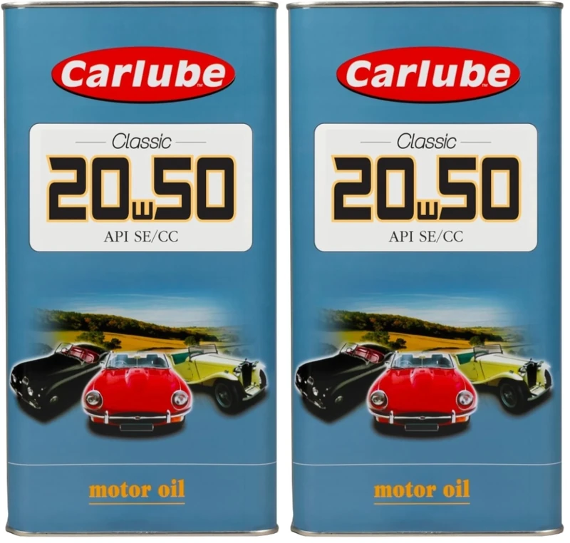 Carlube 20W-50 Classic Motor Engine Oil 4.55 Litres (Pack of 2)