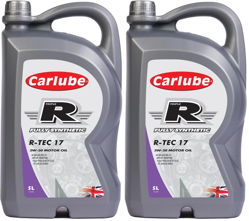 Carlube Triple R 5W-30 ACEA A5/B5, API SP Fully Synthetic Engine Oil R-TEC 17 5L (Pack of 2)