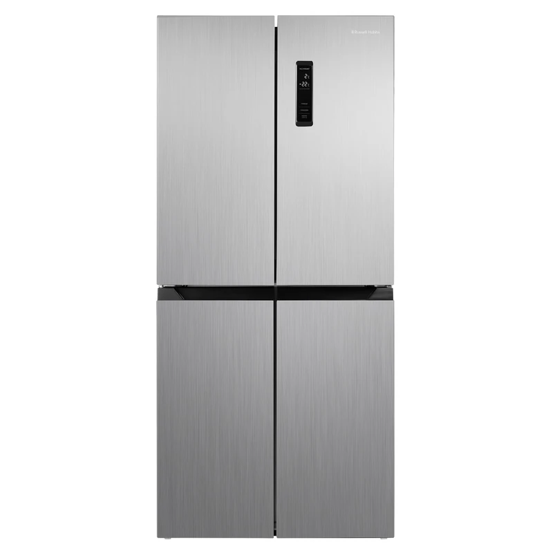 Russell Hobbs Freestanding 4 Door American Fridge Freezer 421 Litre in Stainless Steel, Total No Frost, 271L Fridge & 150L Freezer, with LED Display, RH180A4FF802E1SS