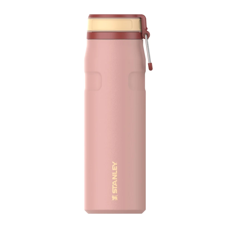 Stanley 1913 IceFlow Bottle Twist Flip 0.71L - Cold for 17 Hours - Iced for 4 Days - Dishwasher Safe - Recycled Stainless Steel - BPA Free - Double Wall Vacuum Insulation - Peach Rose