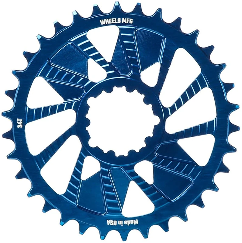 Wheels Manufacturing C/RING WMfg Sram 3bolt H/G Blue 34T