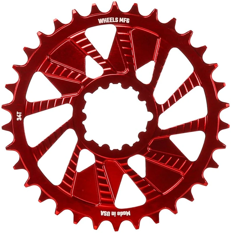 Wheels Manufacturing C/RING WMfg Sram 3bolt H/G Red 34T