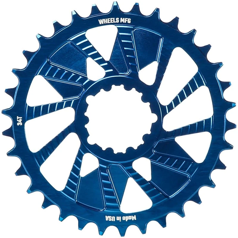 Wheels Manufacturing C/RING WMfg Sram 3bolt T-type Blue 34T