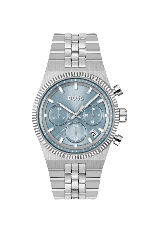 BOSS Hugo Chronograph Watch for Men with Stainless Steel Bracelet Strap
