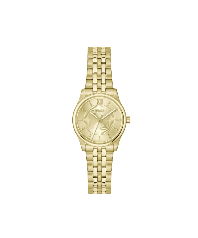 BOSS Hugo Analogue Watch for Women with Gold PVD Stainless Steel Strap