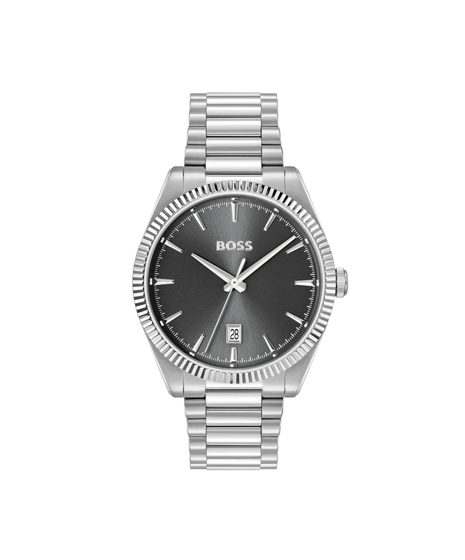 BOSS Hugo Analogue Watch for Men with Stainless Steel Bracelet Strap