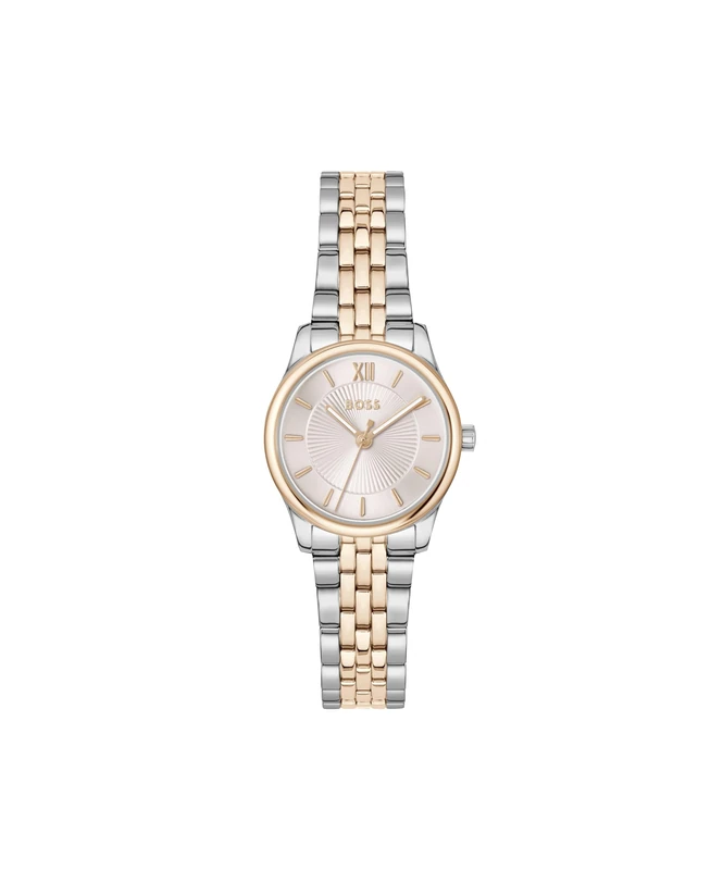 BOSS Hugo Analogue Watch for Women with Carnation PVD Stainless Steel Strap