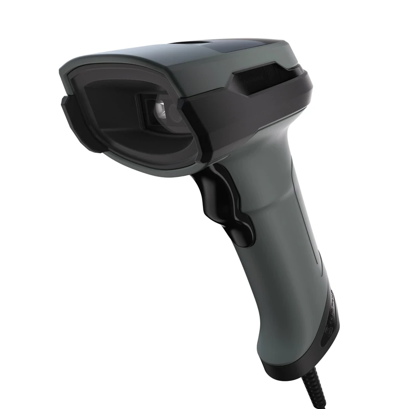 Safescan 330-W Handheld Barcode Scanner that scans 1D and 2D barcodes accurately - Scanner for damaged and coloured codes - Wired Scanner with USB cable - Plug & Play QR Code Scanner - Stand included
