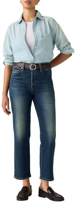 Levi's Women's RIBCAGE STRAIGHT ANKLE TIGHTS, RIBCAGE STRAIGHT ANKLE SHE IS READY, 27W / 29L