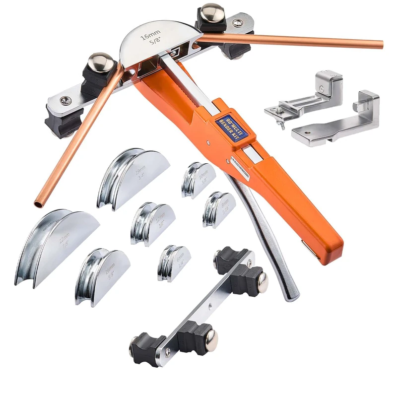 VEVOR Tubing Bender Kit, 1/4 to 7/8 Inch, Compact Ratcheting Tube Pipe