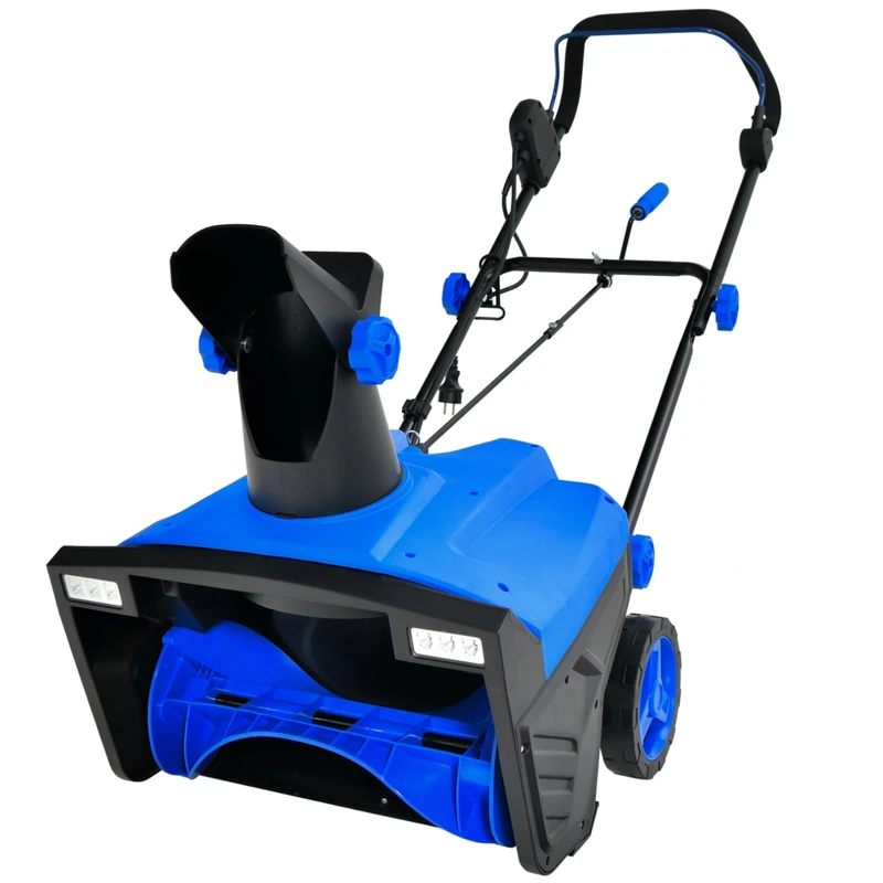 GiantexUK 15 AMP Electric Snow Blower, 20 Inch 2300W Corded Snow Thrower with Dual LED Lights, Adjustable Chute, 9M Throwing Distance & 50cm Width, Snow Removal for Patio Deck Driveway (Blue)