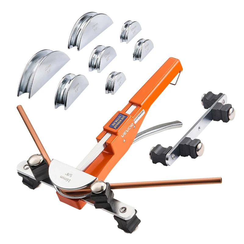 VEVOR Tubing Bender Kit, 1/4 to 7/8 Inch, Compact Ratcheting Tube Pipe