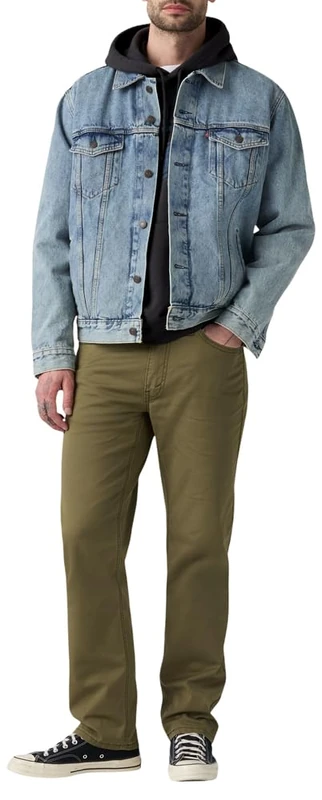 Levi's Men's 541™ Athletic Taper Shirt, 541 Athletic Taper Olive Night S TWLL, 34W / 32L