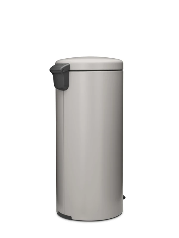Brabantia NewIcon Pedal Bin 30L, Large Waste Bin for Kitchen, Soft Closing Lid, Light Pedal Operation, Removable Inner Bucket, Non-Slip Base, Soft Grey, Free PerfectFit Rubbish Bags, 29 x 38 x 68 cm - Image 1