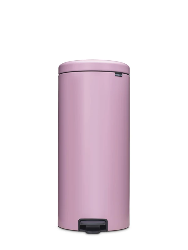 Brabantia NewIcon Pedal Bin 30L, Large Waste Bin for Kitchen, Soft Closing Lid, Light Pedal Operation, Removable Inner Bucket, Non-Slip Base, Lilac Pink, Free PerfectFit Rubbish Bags, 29 x 38 x 68 cm - Image 1