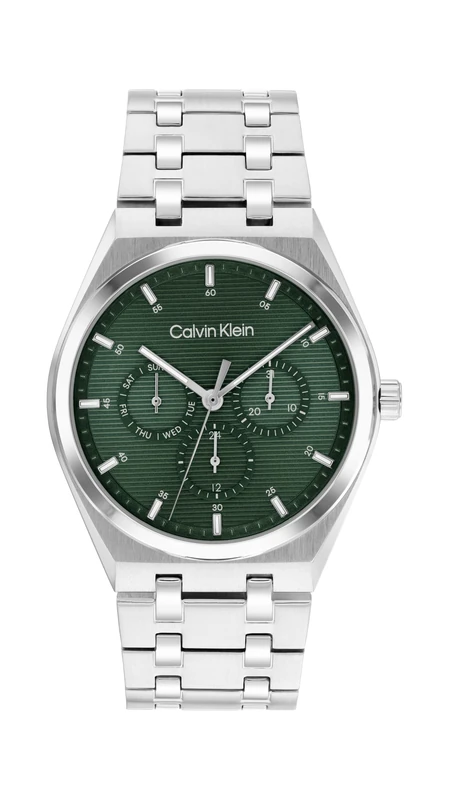 Calvin Klein Analogue Multifunction Quartz Watch for Men CK Motion Collection with Silver Stainless Steel Bracelet - 25200521