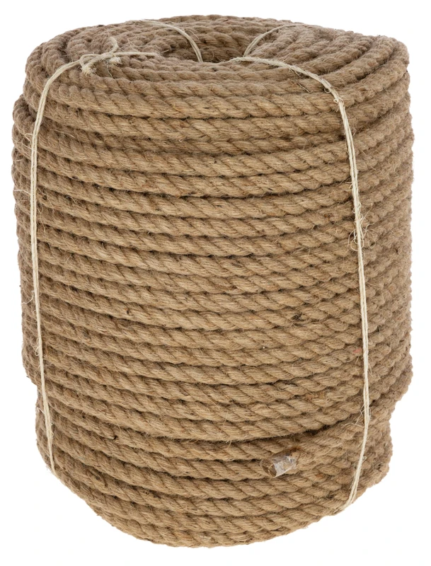 Kerbl Play Rope Jute, Activity Material Pigs, Natural Material, Diameter 10 mm, 220 m Roll, Organic, Biodegradable, Fibre-Rich