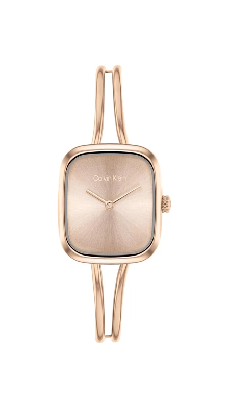 Calvin Klein Two Hand Quartz Movement Watch for Women CK Adore Collection with Rose Gold Colored Stainless Steel Bracelet - 25100133
