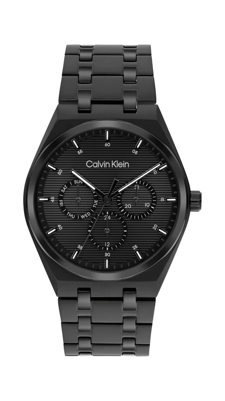 Calvin Klein Analogue Multifunction Quartz Watch for Men CK Motion Collection with Black Stainless Steel Bracelet - 25200522