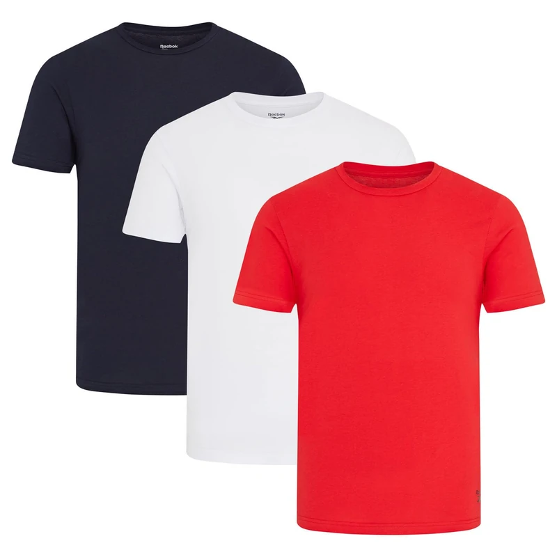 Reebok Santo Men's T-Shirts - Pack of 3. Cotton Blend T-Shirt Multipack