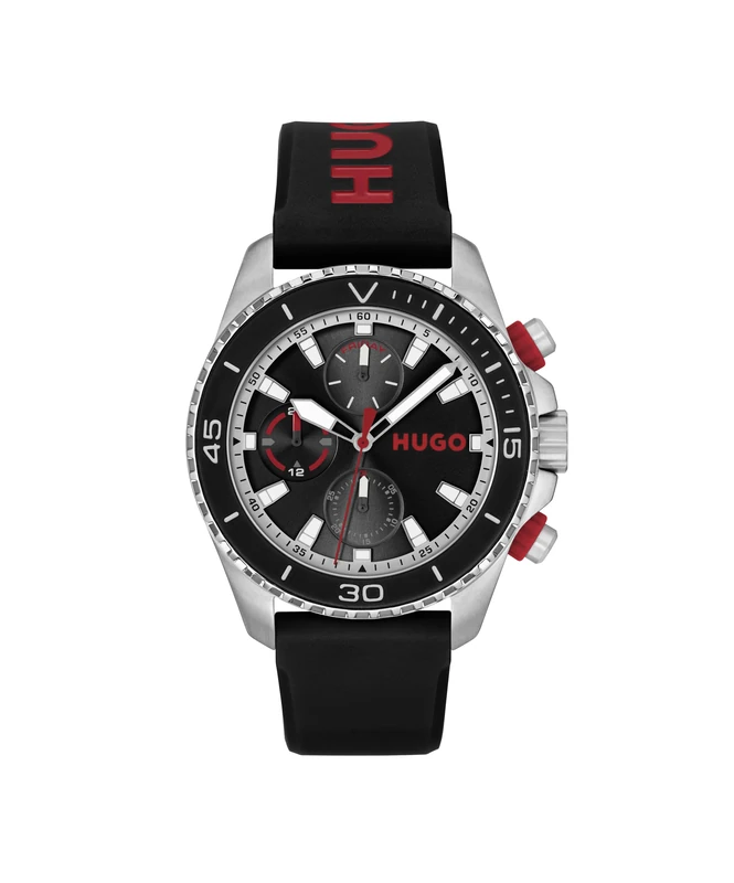 HUGO Men's Dive Collection Quartz Watch - 1530427 Black Silicone