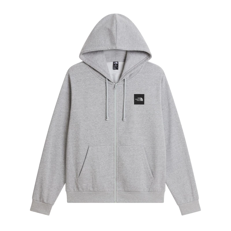 The North Face Men's Evo Box Half Dome Regular Full Zip Ho Jacket, Tnf Pale Grey Heather, XXL