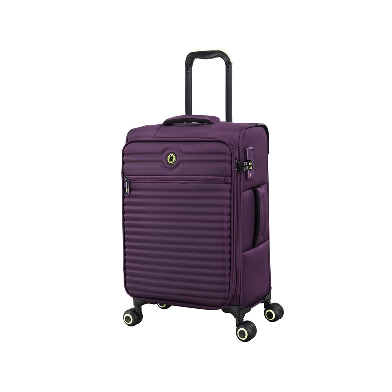 It Luggage Circulator 22" Softside Carry-On 8 Wheel Expandable Spinner, Italian Plum, S, Circulator 22" Softside Carry-on 8 Wheel Expandable Spinner,