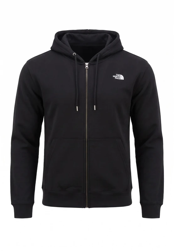 The North Face Men's Essential Simple Dome Rlx Full Zip Jacket, Tnf Black, XXL