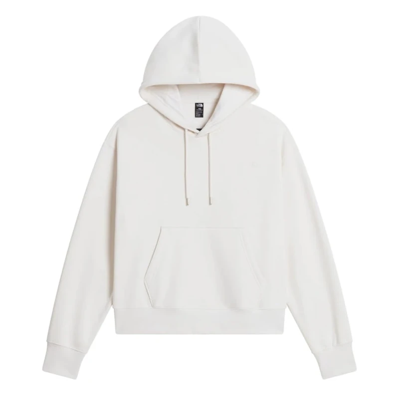 The North Face Women's Essential Simple Dome Boxy Os Hoodie, White Dune/White Dune, M