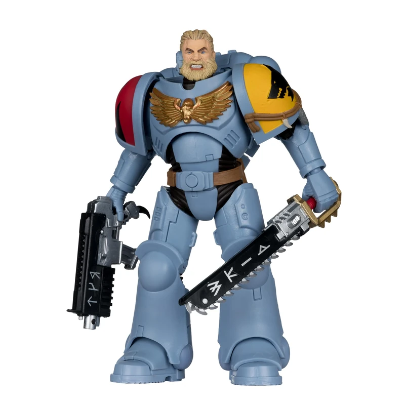 McFarlane Warhammer 40,000 Grey Hunter (Space Wolves) 7in Action Figure Toys - Image 1