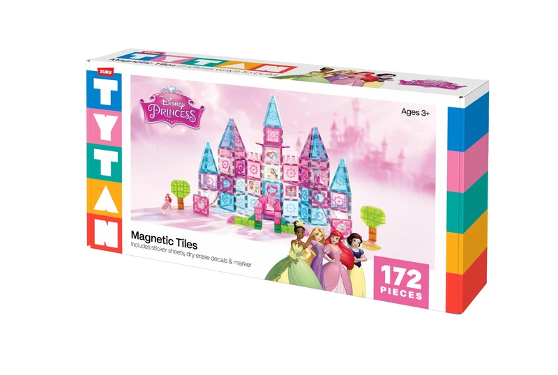 TYTAN-DISNEY-SERIES 1-PRINCESS JUMBO CASTLE-172-MAGNETIC TILES PLAYSET