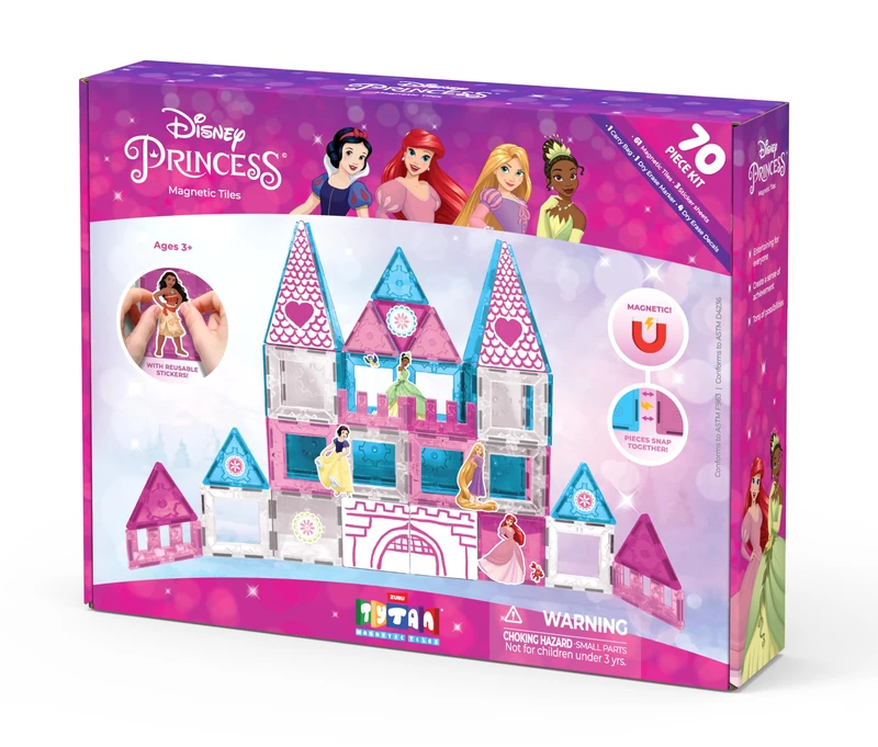 TYTAN-DISNEY-SERIES 1-PRINCESS CASTLE-70-MAGNETIC TILES PLAYSET
