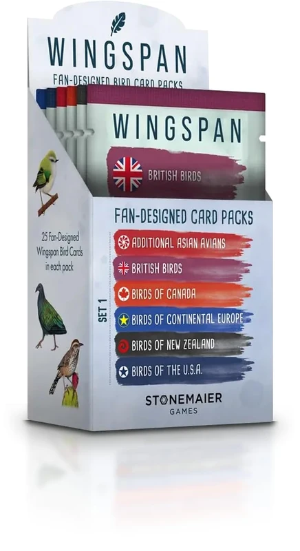 Stonemaier Games | Wingspan Fan Designed Card Packs | Board Game Expansion Accessory | Ages 14+ - Image 1