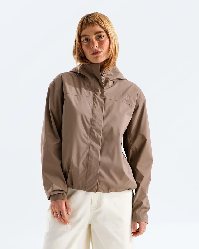 The North Face Women's Voyage Rain 3L Hooded Jacket, Garnet, M