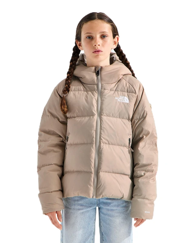 The North Face Girl's Hydrenalite Down Hooded Jacket, Timeless Taupe, 6 Years