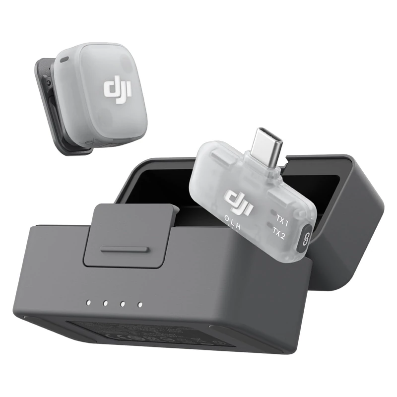 DJI Mic Mini 2 (1 TX + 1 Mobile RX + Charging Case), Lavalier Wireless Vlogging Mic for iPhone/Android/Camera, Bluetooth Microphone, Live Streaming, Plug-And-Play, 24h Battery, Noise Cancelling - Image 1