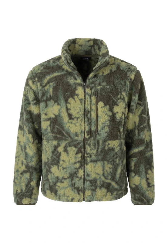 The North Face Men's Extreme Pile 2 Fz-Print Jacket, New Taupe Green Yosemit, S