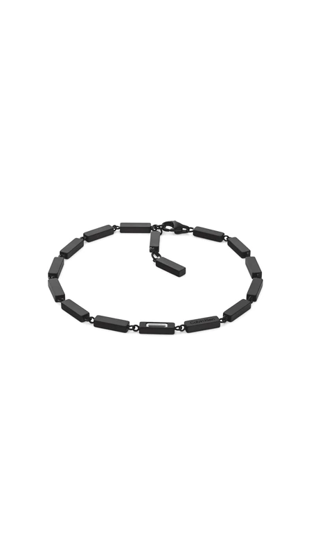 Calvin Klein Men's CK ESSENTIAL LINKS Collection Link Bracelet in Stainless Steel with Black Plating, embellished with crystals - 35100074