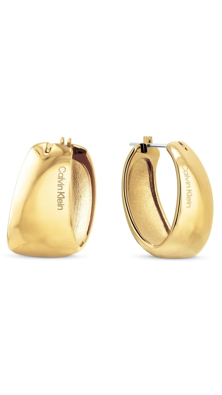 Calvin Klein Women's MODERN PURITY Collection Earrings In Stainless Steel with Yellow Gold Plating - 35000832