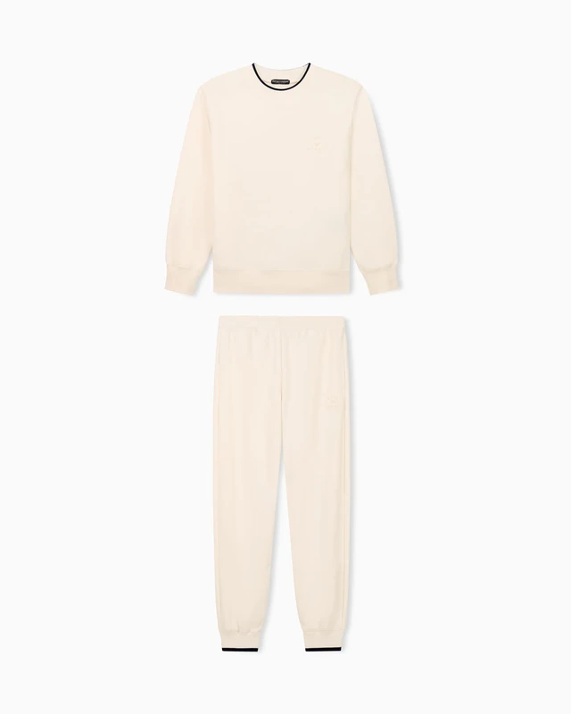 Emporio Armani Women's ICONIC TERRY TRACKSUIT SET White XL