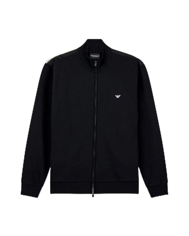 Emporio Armani Men's Basic Terry Open Sweatshirt Black S