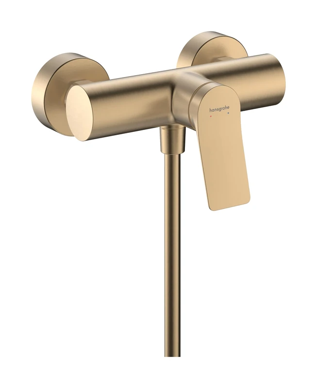 hansgrohe Vivenis Original - Shower Mixer Exposed for 1 Function, Single Lever Shower Mixer tap, Brushed Bronze, 75623140